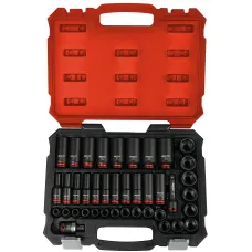 BOXO 40Pc 3/8” Master Impact Socket Set